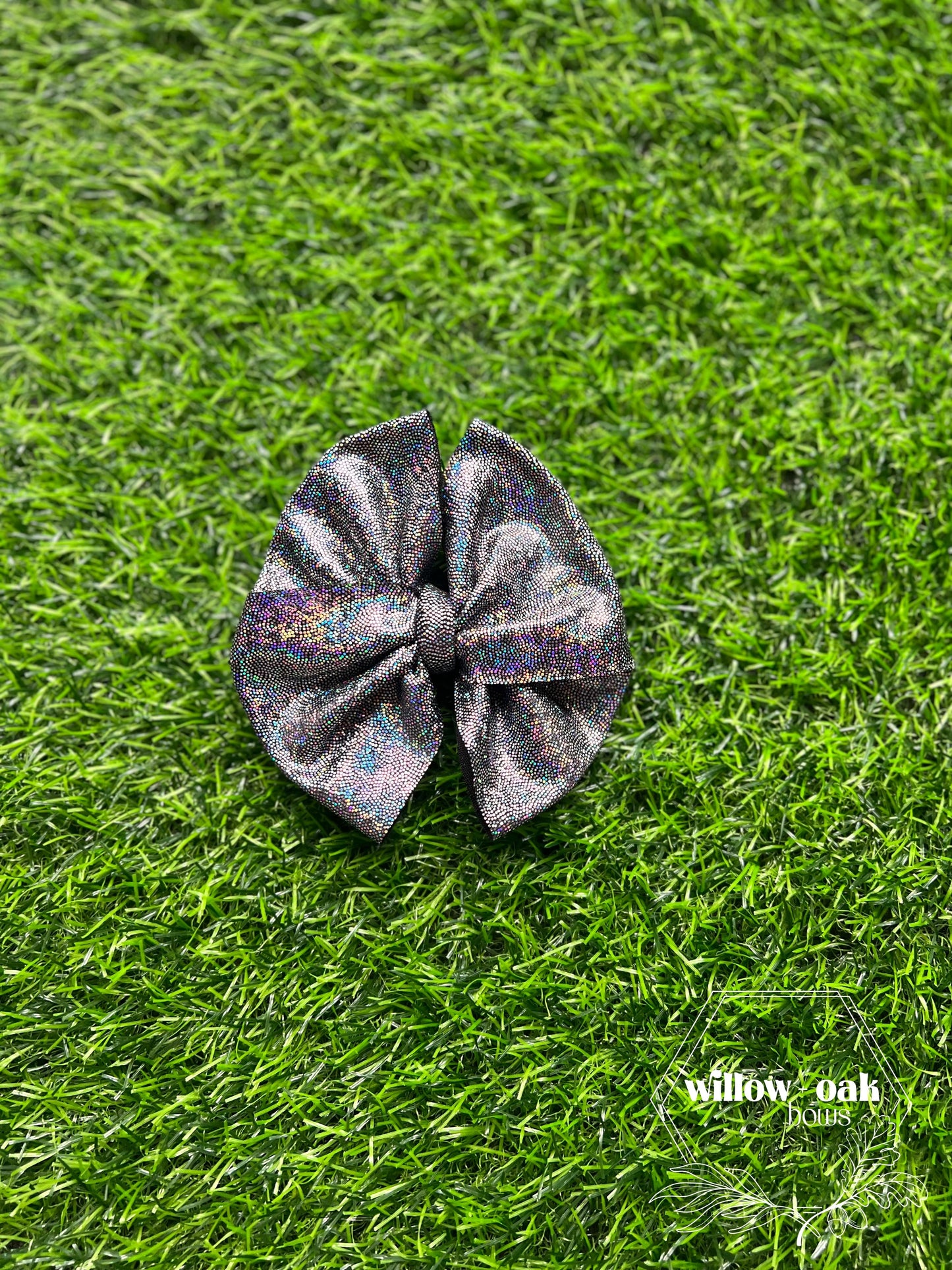 black|silver holographic