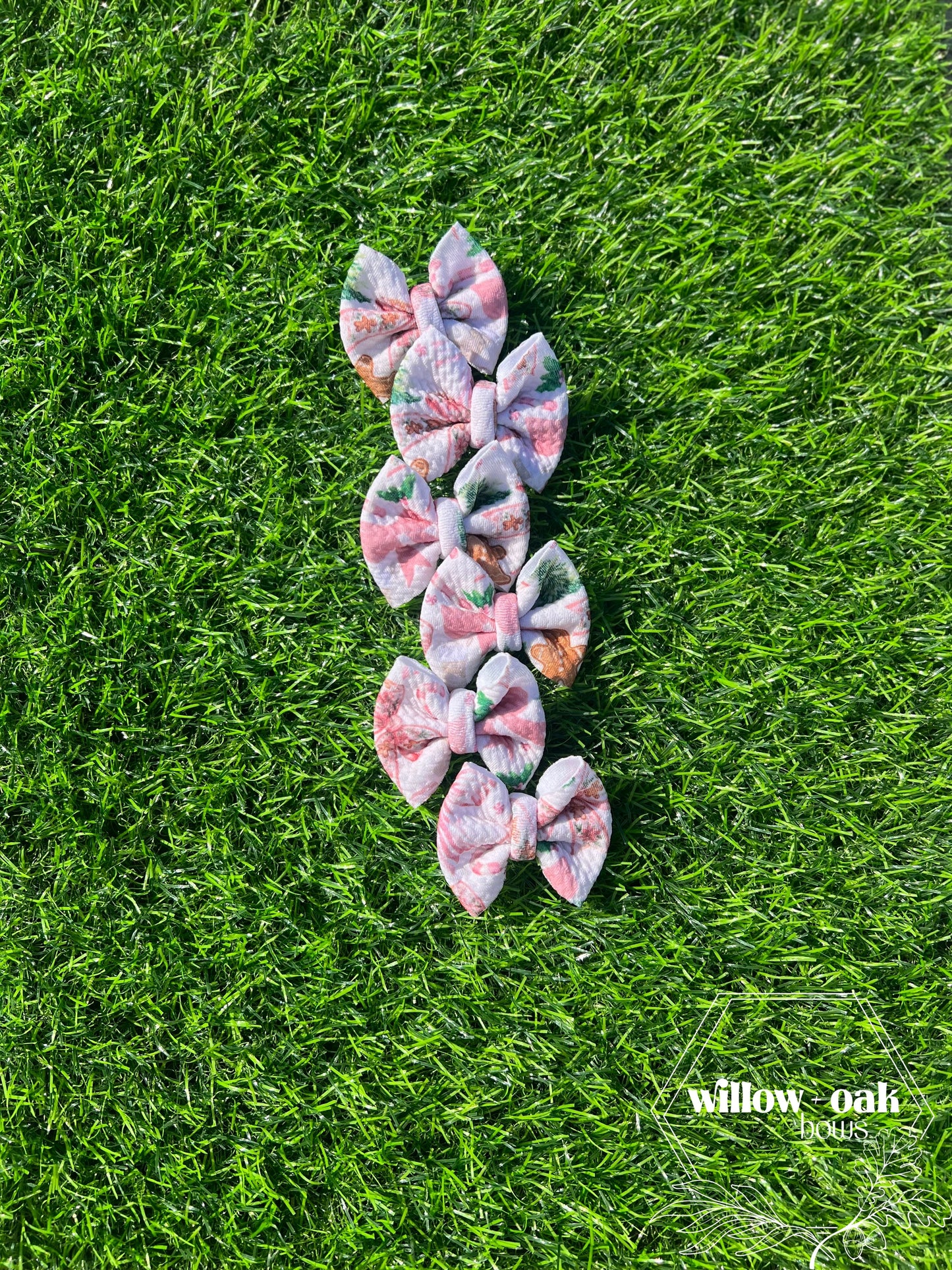 pink bow christmas