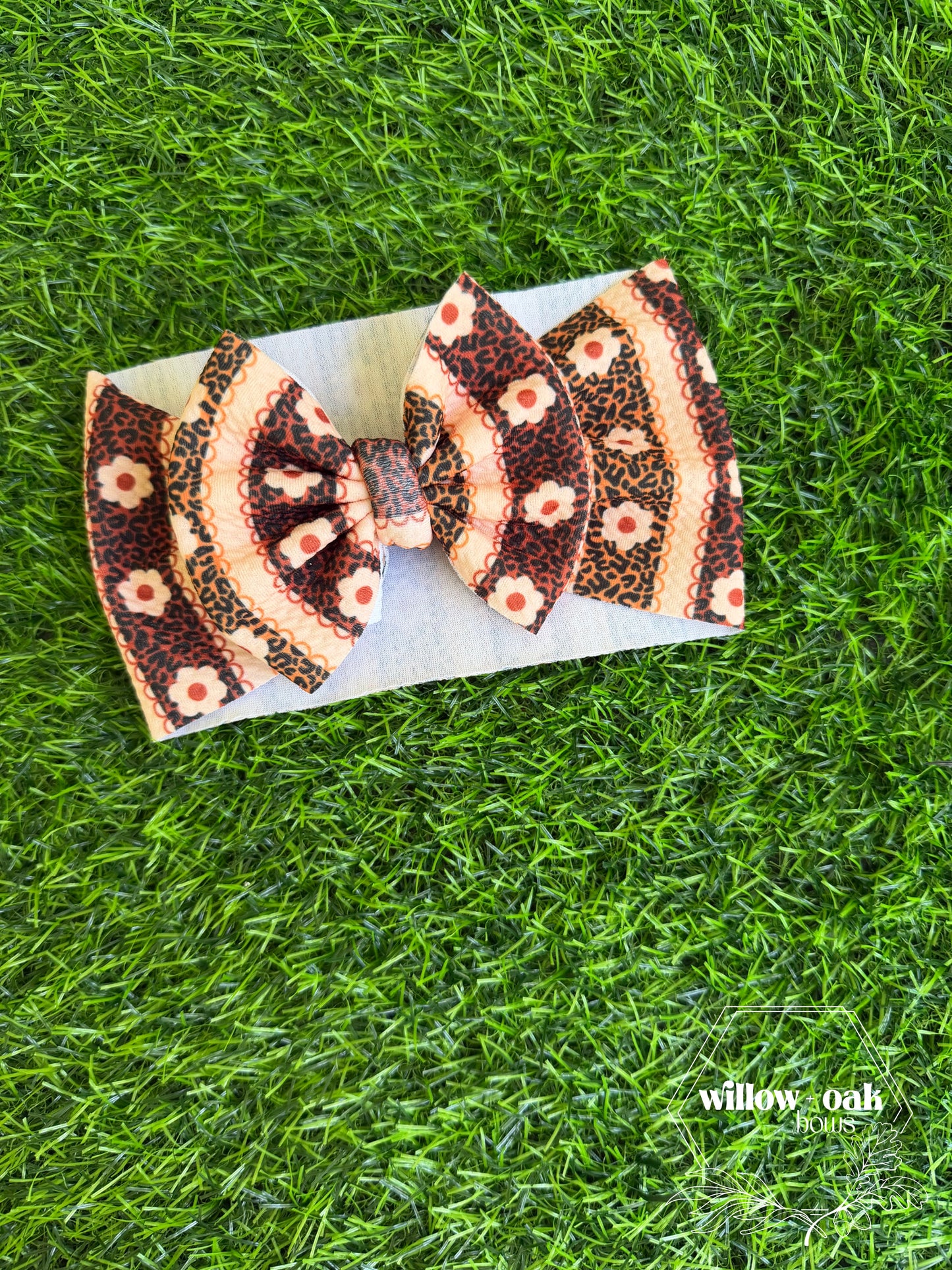 daisy leopard headwrap