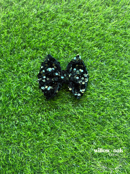 velvet sequin hunter green