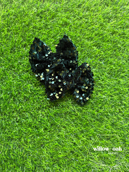 velvet sequin hunter green
