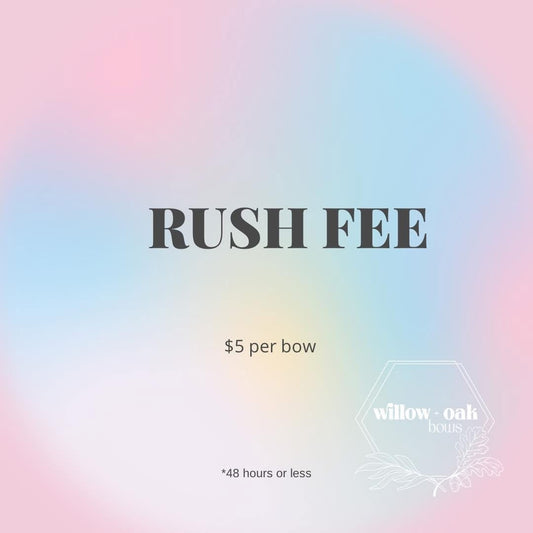 rush fee *please read description