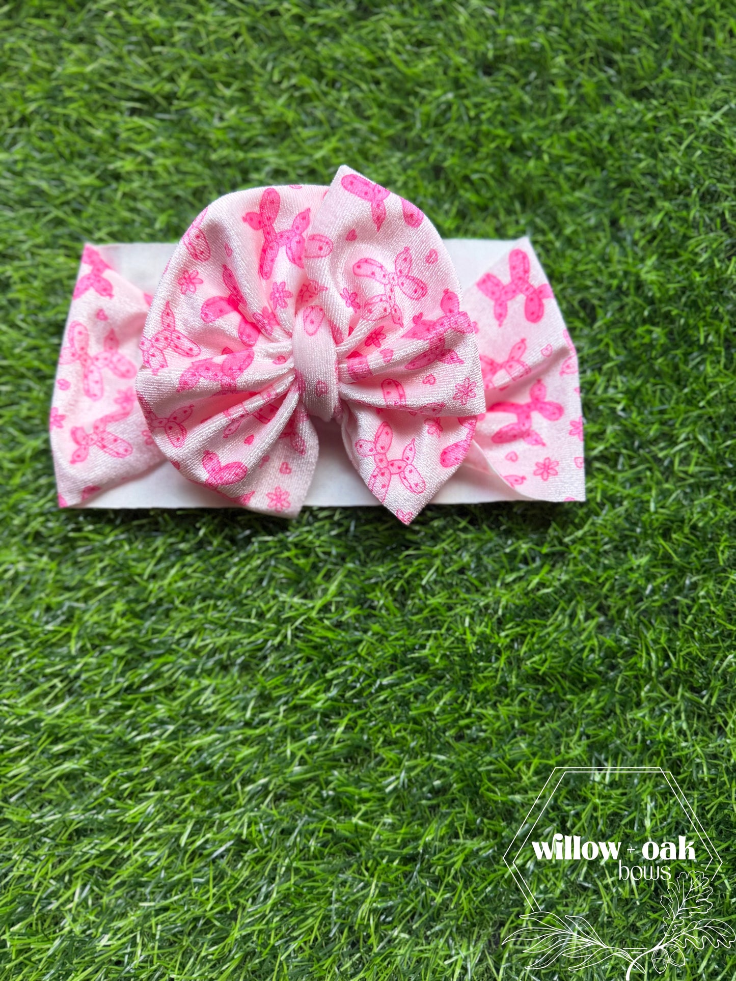 pink balloon dog headwrap