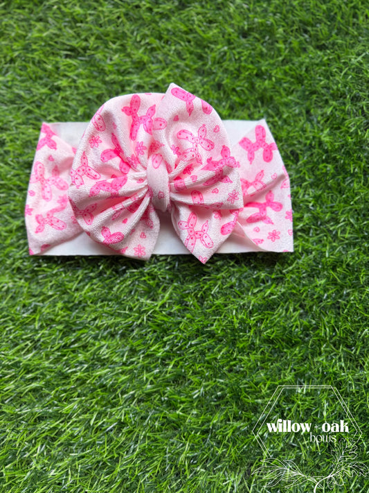 pink balloon dog headwrap