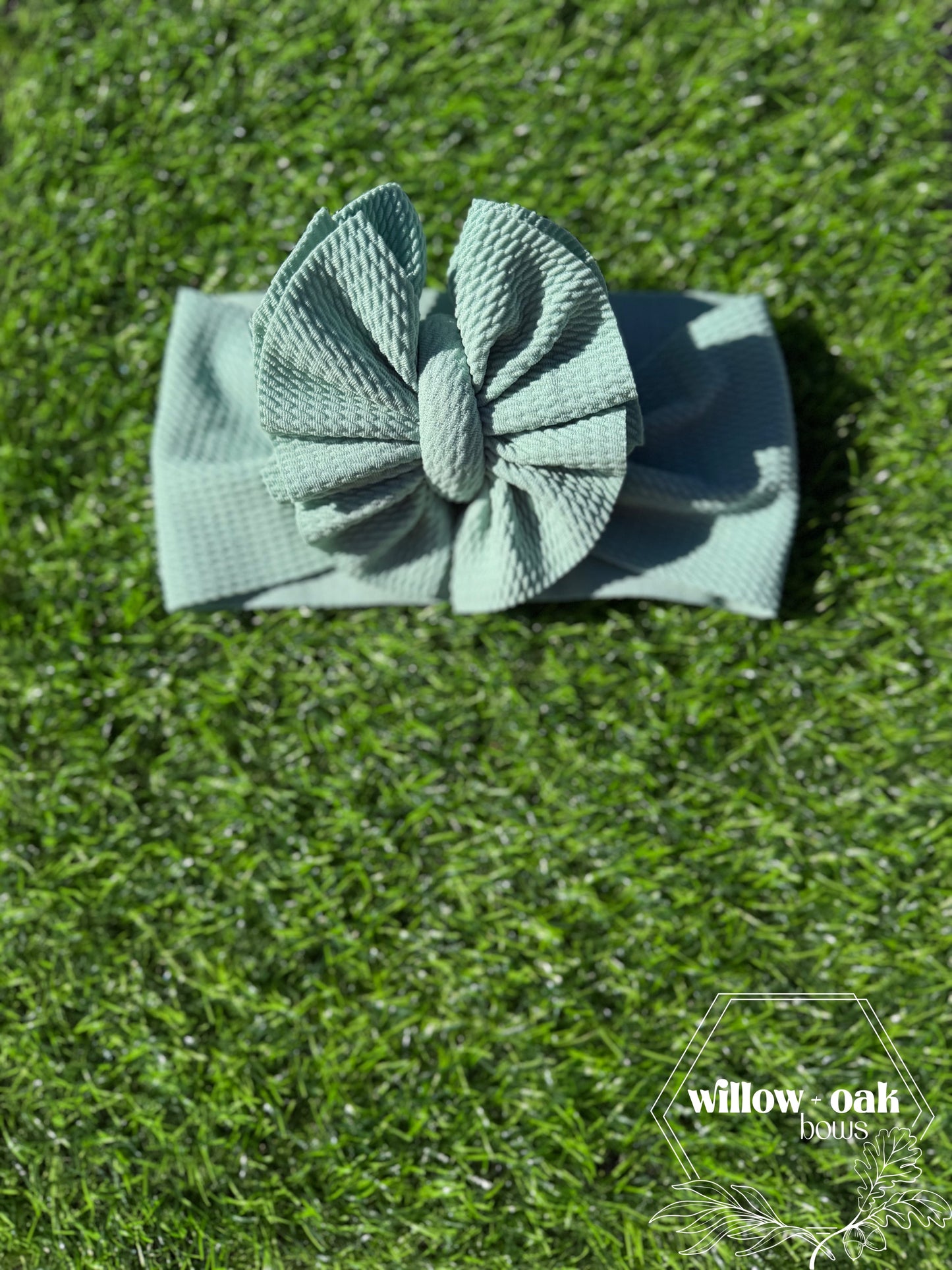 light sage headwrap