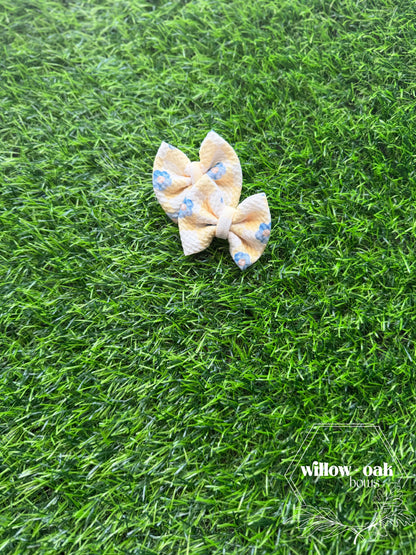 yellow check floral