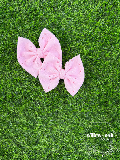 light pink eyelet