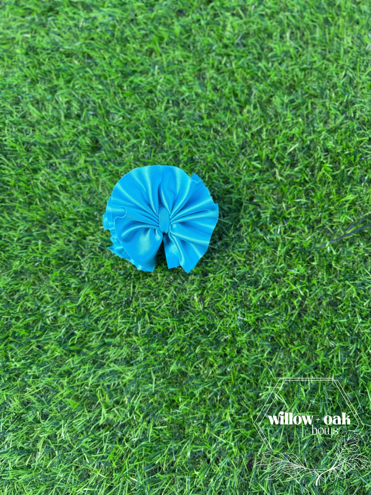 ocean blue satin