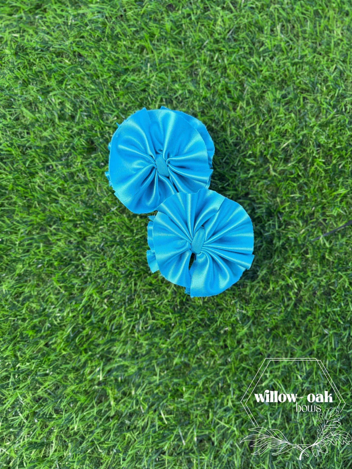 ocean blue satin