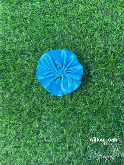 ocean blue satin
