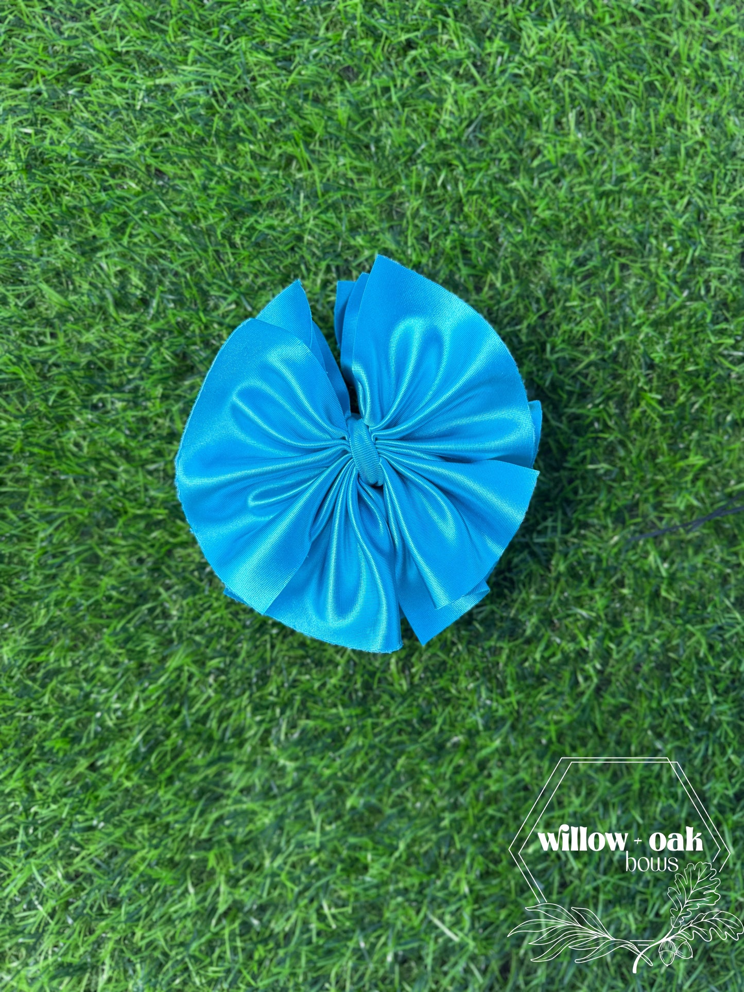 ocean blue satin