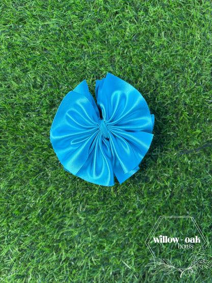 ocean blue satin