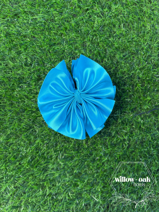 ocean blue satin