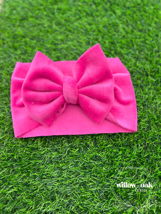 pink plush headwrap