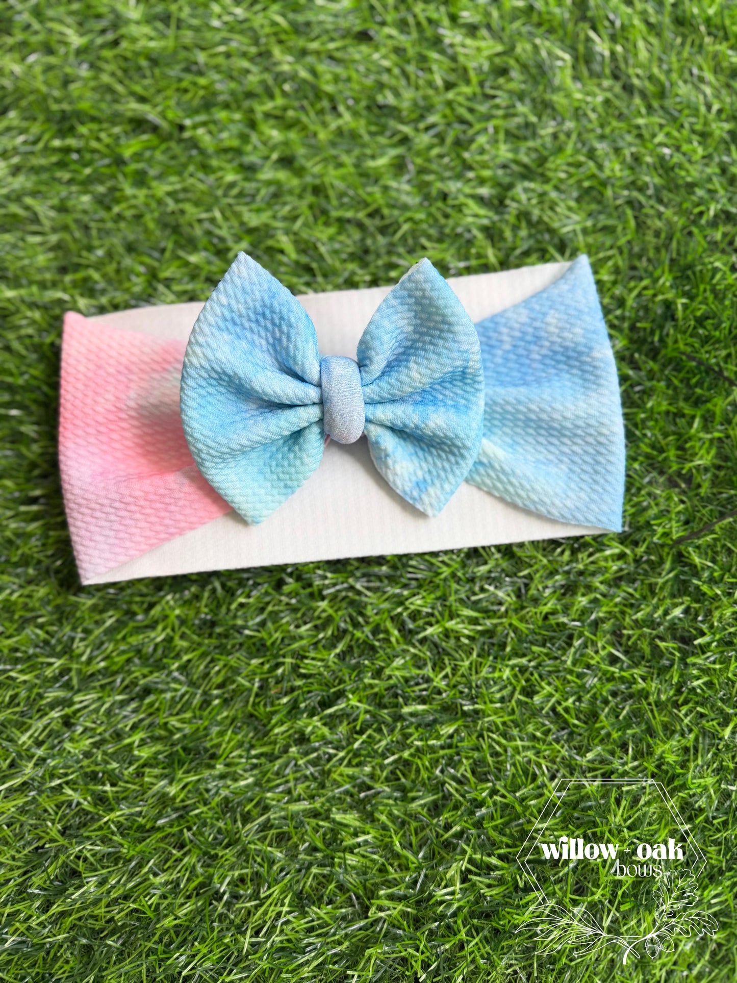 bubblegum tiedye headwrap