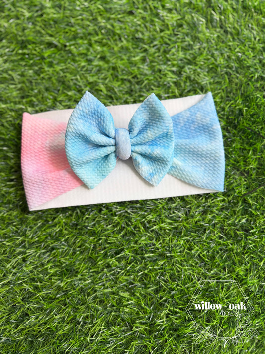 bubblegum tiedye headwrap