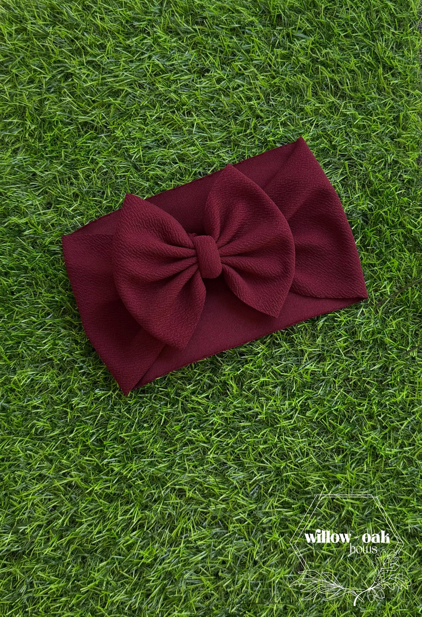 burgundy headwrap