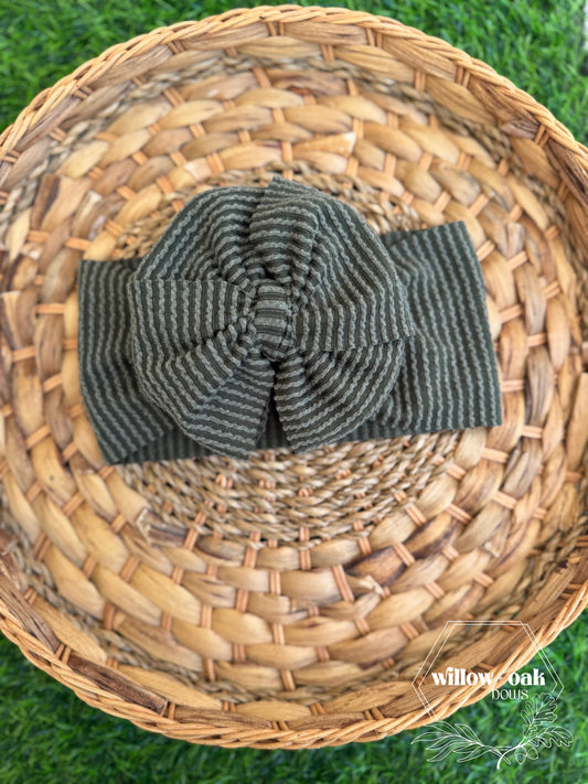 waved olive headwrap