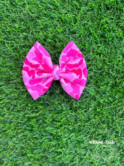 pink camo bows